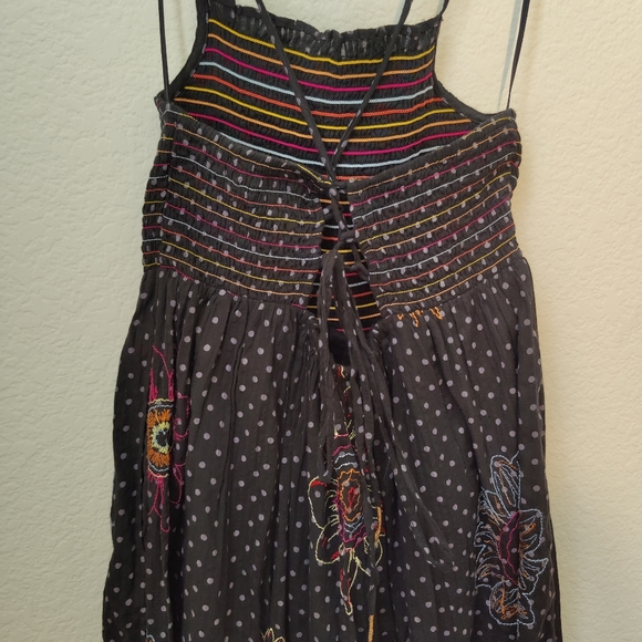 Urban Outfitters Dark Purple Simonette Embroidered Midi Dress, S- Size. - Picture 8 of 12